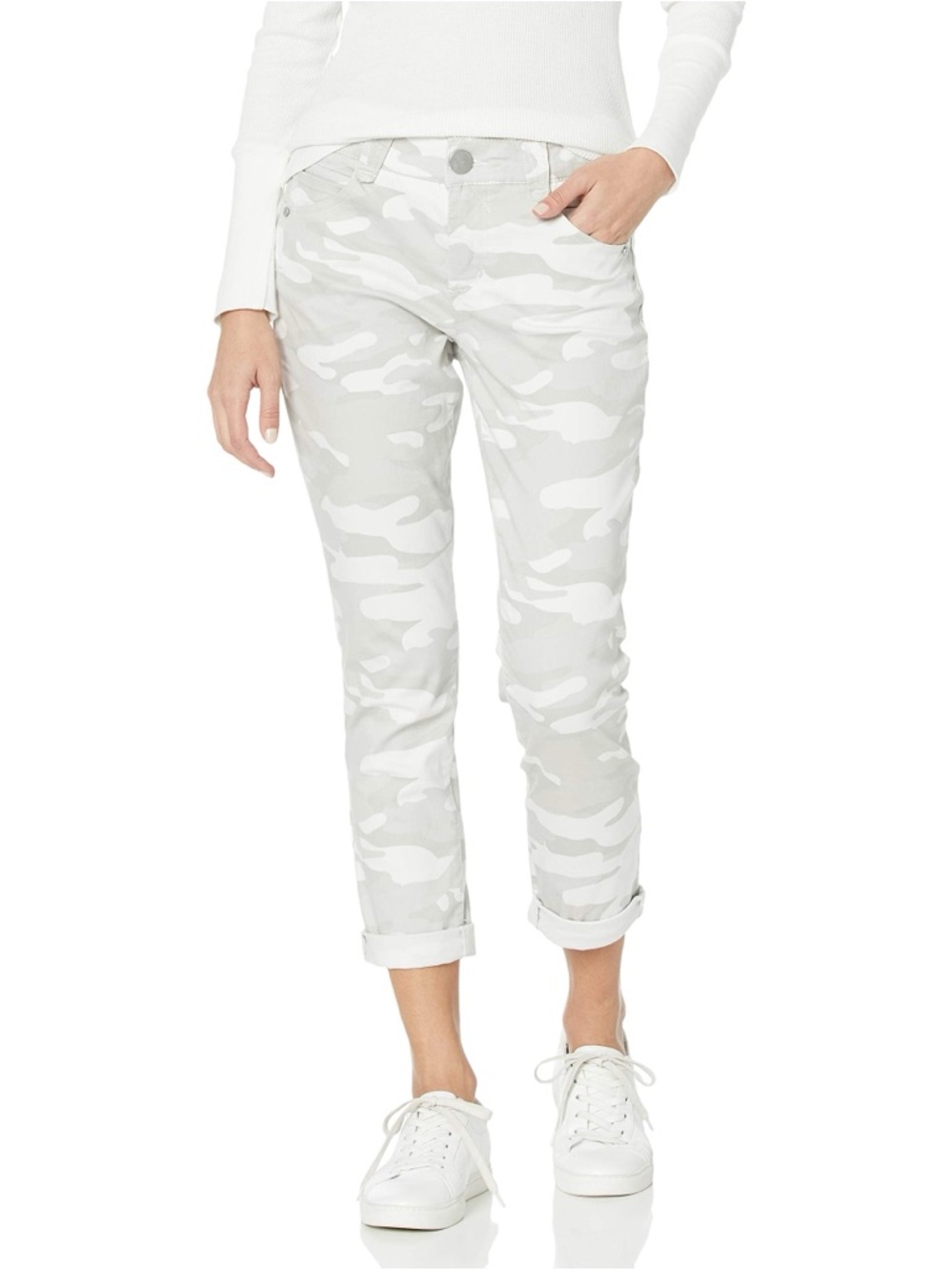 NWT Democracy Light Camo Cropped Jeans - Size 6